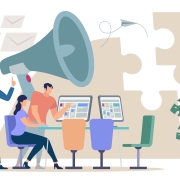 Informative Poster Team Management Cartoon Flat. The Growing Value of Communication Expertise in Business, Public Service, and Media | StrategyDriven Business Communications Article