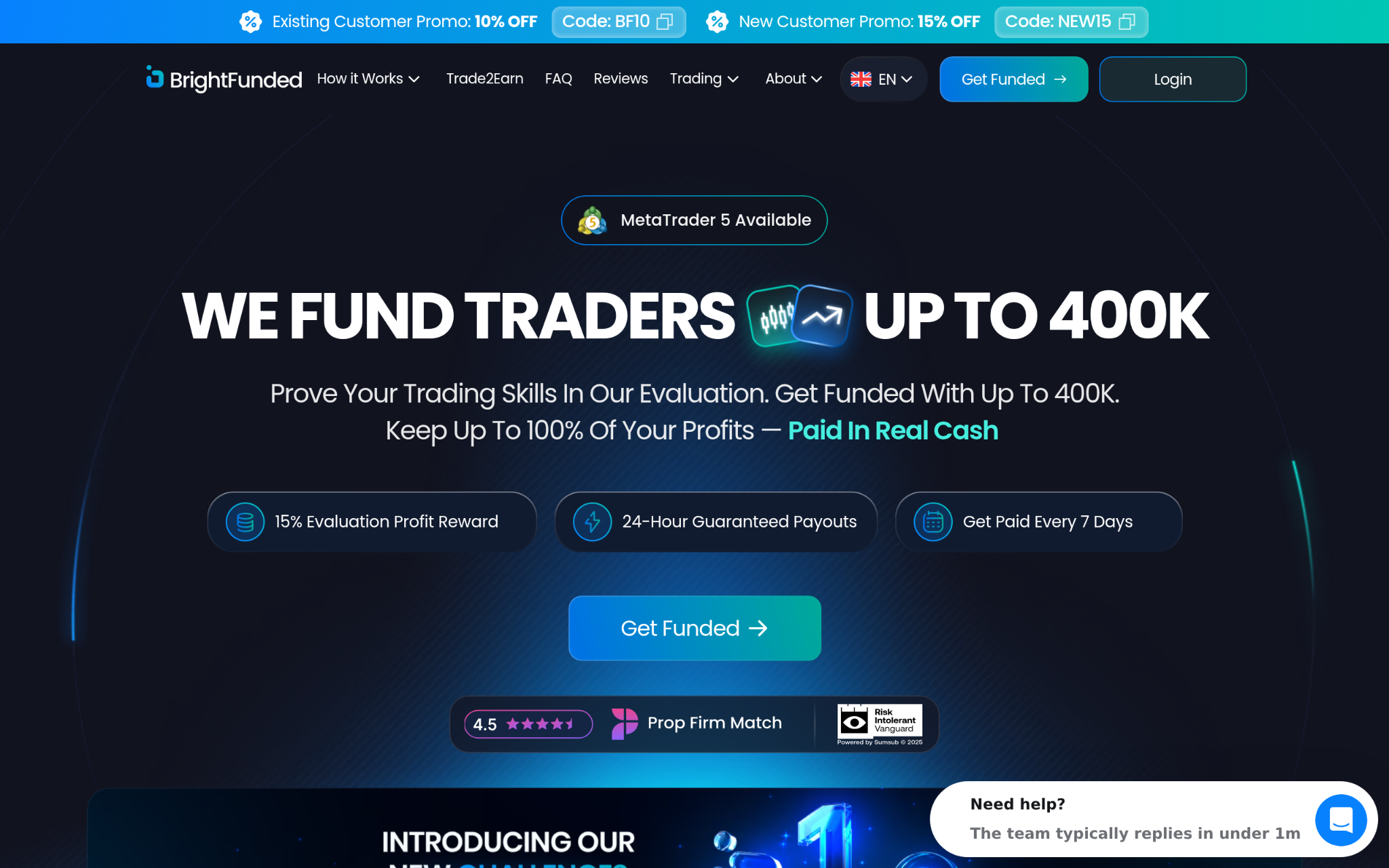 BrightFunded Screenshot